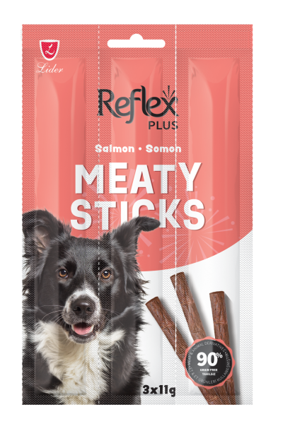 REFLEX PLUS 3'LÜ STİCK KÖPEK KUZU ETLİ